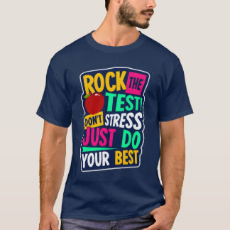 Grappige Rockheest Geen Stress Doe Je Bestold s vr T-shirt