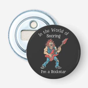 Grappige Rockstar Button Flesopener