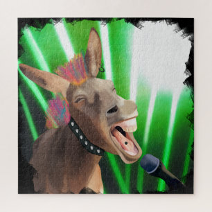 Grappige Rockstar Donkey Legpuzzel