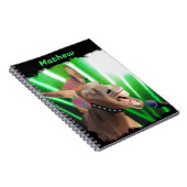 Grappige Rockstar Donkey Notitieboek (Rechterzijde)