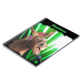 Grappige Rockstar Donkey Notitieboek (Linkerzijde)