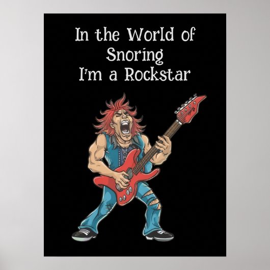 Grappige Rockstar Poster (Voorkant)