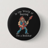Grappige Rockstar Ronde Button 5,7 Cm (Voorkant)