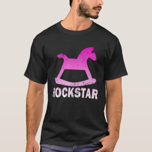 Grappige Rockstar Schommelpaard T-shirt