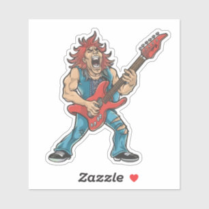 Grappige Rockstar Sticker