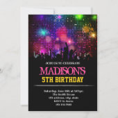 Grappige rockster uitnodiging (Voorkant)