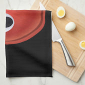 Grappige rode appel met Googly Eyes Theedoek (Quarter Fold)