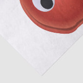 Grappige rode appel met Googly Eyes Tissuepapier (Detail)