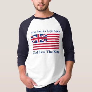 Grappige Rode Blauwe Maak Amerika Koninklijk Weder T-shirt