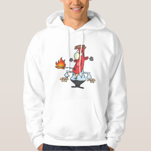 Grappige Rode Gezicht Man met Koorts Thermometer Hoodie