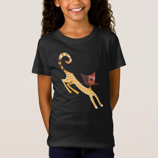 Grappige rode kat t-shirt (Voorkant)