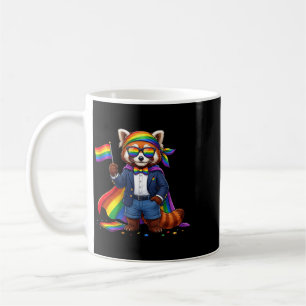 Grappige Rode Panda Lgbt Regenboog Lesbische Homos Koffiemok