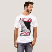 Grappige Rode Vented Cockatoo - Vogelkunst T-shirt (Voorkant volledig)