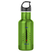 Grappige roeibus aan de leiding sport waterfles (Voorkant)