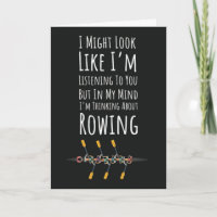 Grappige Roeier Kaarten Roeien Bemanning Sport Vro