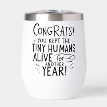 Grappige roestvrij stalen wijnbeker - Duurzaam rei