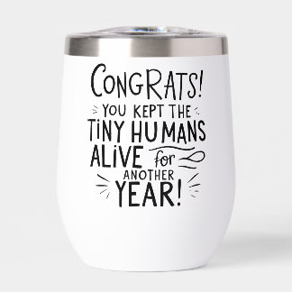 Grappige roestvrij stalen wijnbeker - Duurzaam rei