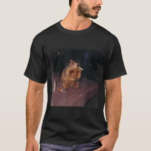 Grappige Rokkende Bosmarmot Sigaret Gen Z Retro Me T-shirt