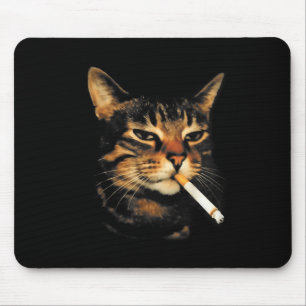 Grappige Rokkende Kat Sigaret Kitten Meme Stomme H Muismat