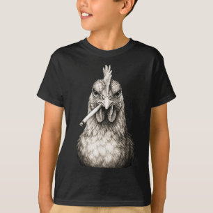 Grappige Rokkende Kip Sigaret Gen Z Meme Farm An T-shirt