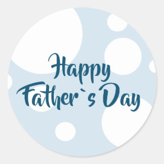 Grappige ronde Sticker voor Happy Father Day