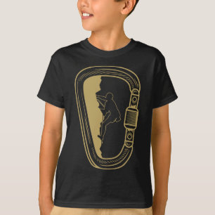 Grappige Rotsklimmen Carabiner Liefhebbers Outfit T-shirt