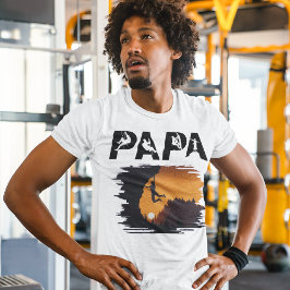 Grappige rotsklimmer | Boulderen - Papa Climber T-shirt