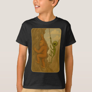 Grappige rotsklimming Boulder klimmende muren Meme T-shirt