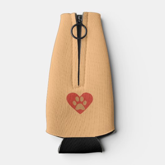 Grappige Rottweiler Hond Bottle Cooler (Achterkant)