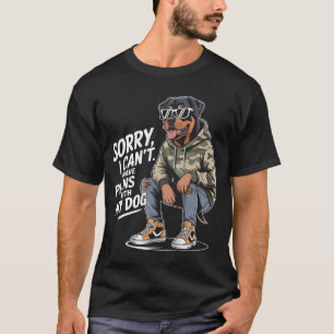 Grappige Rottweiler Sorry dat ik geen plannen met T-shirt