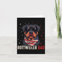Grappige Rottweiler Vader Usa Sterren 4e Juli Vade