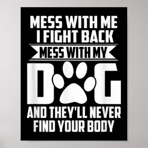 Grappige rotzooi met mijn hond, ze zullen je licha poster