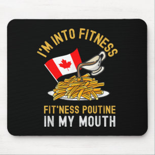 Grappige routines in de fitness van Canadien Que Muismat