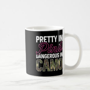 Grappige Roze Camo Jacht Grafisch Dames Hert Buck Koffiemok
