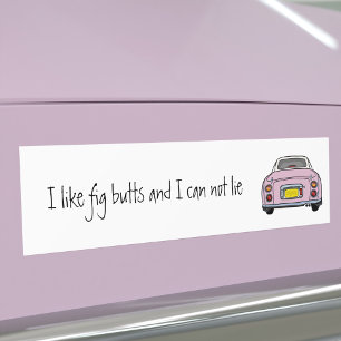 Grappige Roze Figaro Auto Bumpersticker