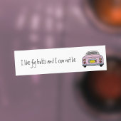 Grappige Roze Figaro Auto Bumpersticker