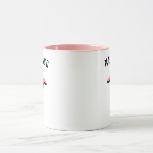 Grappige roze magische zeemeermin flamingo merming mok (Midden)