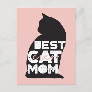 Grappige Roze Moederdag Beste Kattenmoeder Ooit Feestdagenkaart