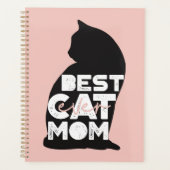 Grappige Roze Moederdag Beste Kattenmoeder Ooit Planner (Voorkant)