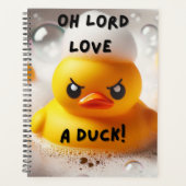 Grappige Rubber Eend Lord Love Een Eend Quote Planner (Voorkant)