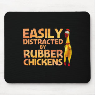Grappige Rubber Kip Kunst Voor Mannen Vrouwen Reus Muismat