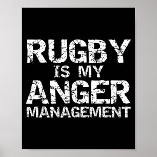 Grappige Rugby Citaat Vintage Cadeau Rugby Is Mijn Poster