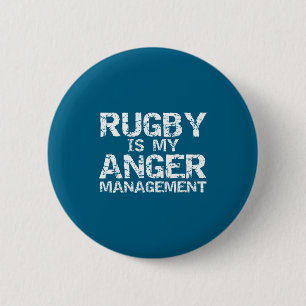 Grappige Rugby Citaat Vintage Cadeau Rugby Is Mijn Ronde Button 5,7 Cm