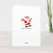 Grappige Rugby Kerst Kaarten (Achterkant)