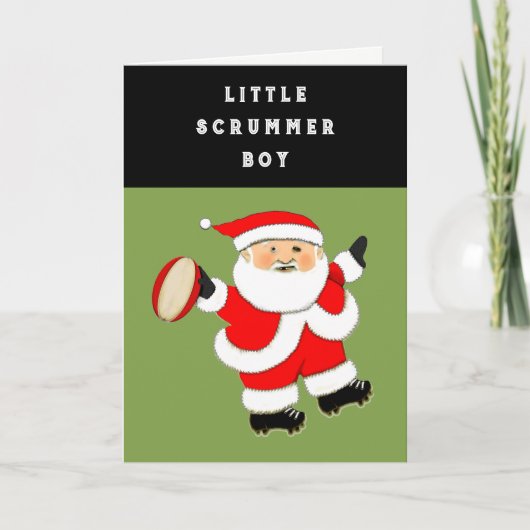 Grappige Rugby Kerst Kaarten (Voorkant)