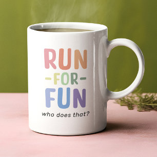 Grappige Run voor Fun Runners Koffiemok
