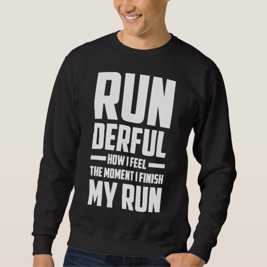 Grappige Runner Quote Gift Idee Runderful 8FJjj Trui (Voorkant)