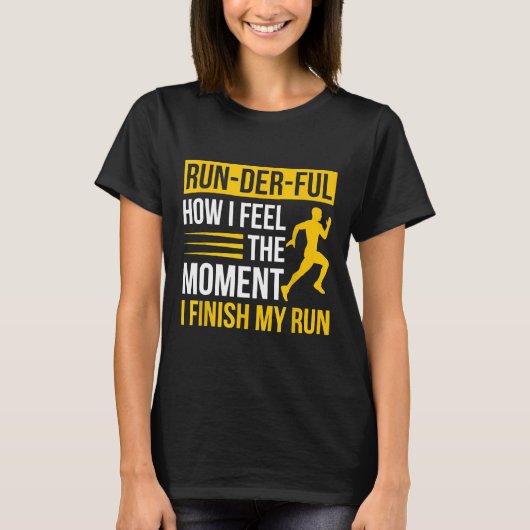 Grappige Runner Quote Gift Idee Runderful xwhFc T-shirt (Voorkant)