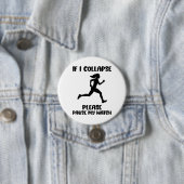 Grappige Runner's Life Quote Ronde Button 7,6 Cm (In situ)