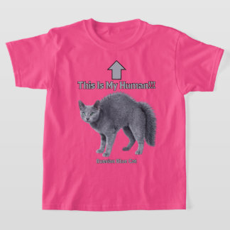 Grappige Russische Blauwe Kat – Dit is mijn Mens T-shirt